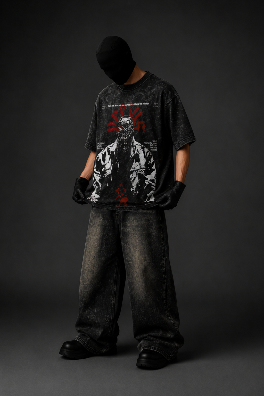 Kanye Acid Wash Oversized Tee