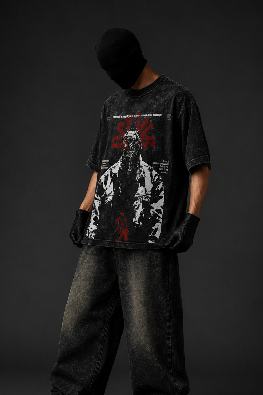 Kanye Acid Wash Oversized Tee