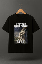 Sad wolf oversized T-shirt (Black)