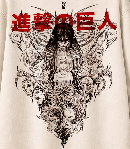 Eren Hoodie – Oversized Heavyweight Off-white