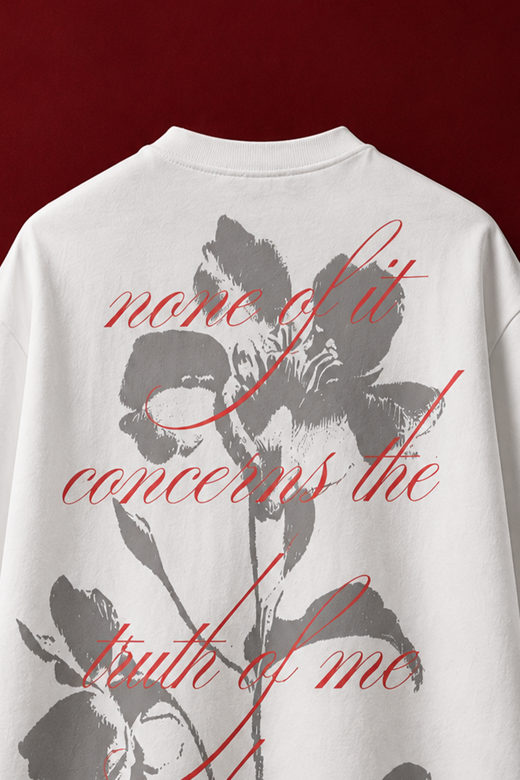 Unspoken Petals Premium Oversized T-shirt