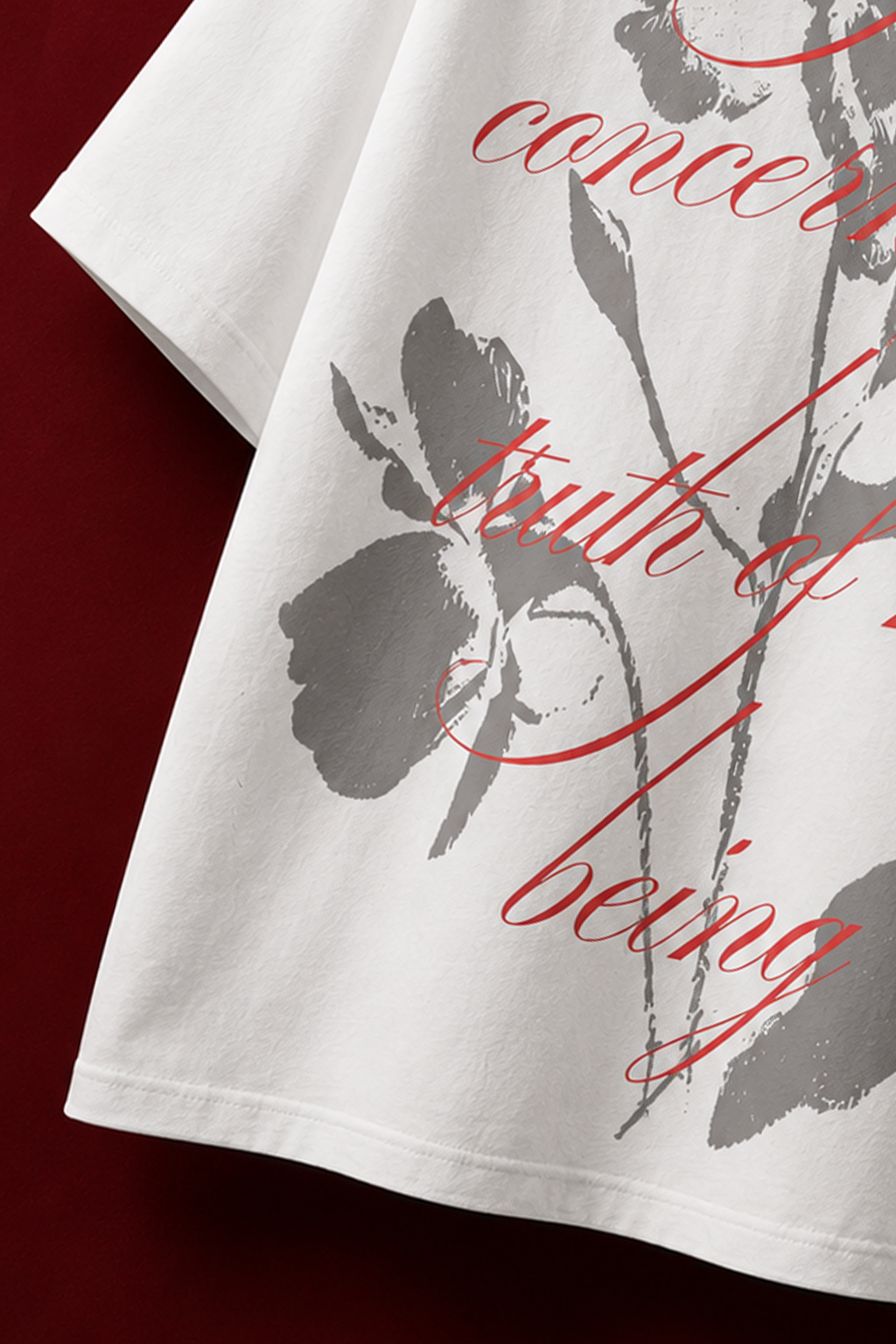 Unspoken Petals Premium Oversized T-shirt