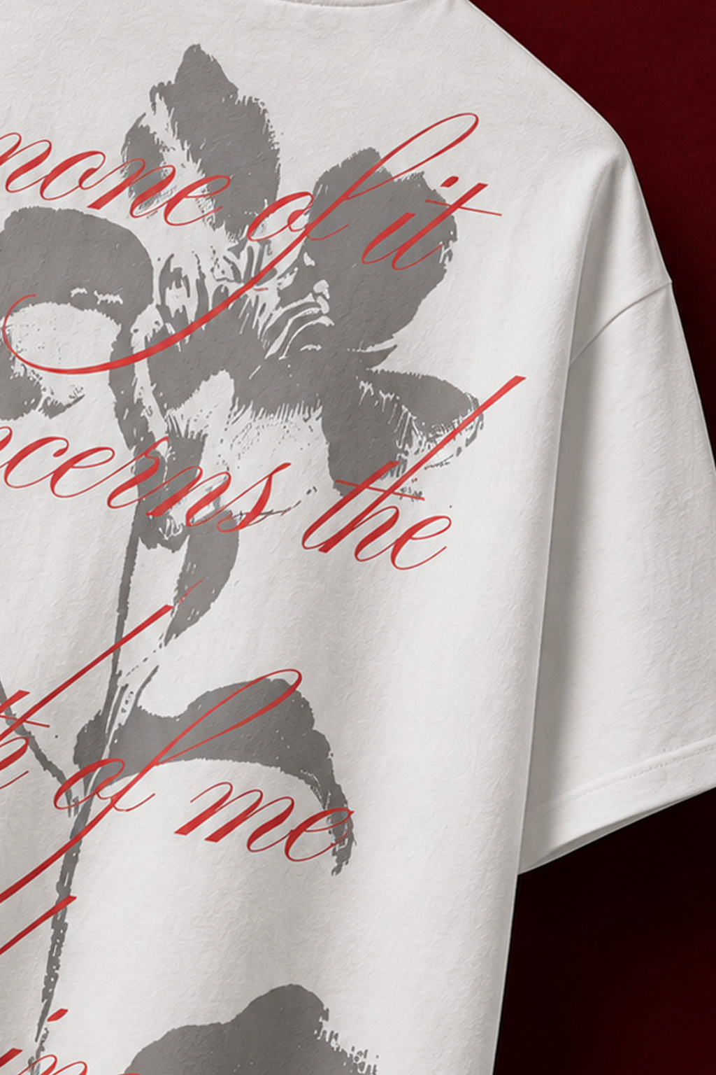 Unspoken Petals Premium Oversized T-shirt