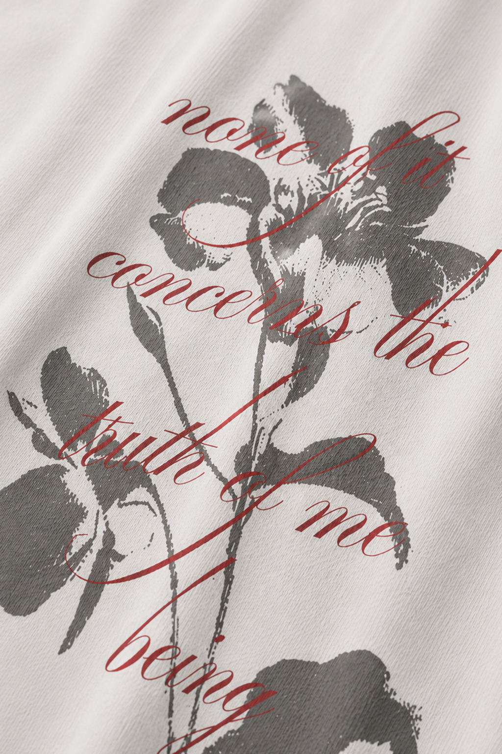 Unspoken Petals Premium Oversized T-shirt