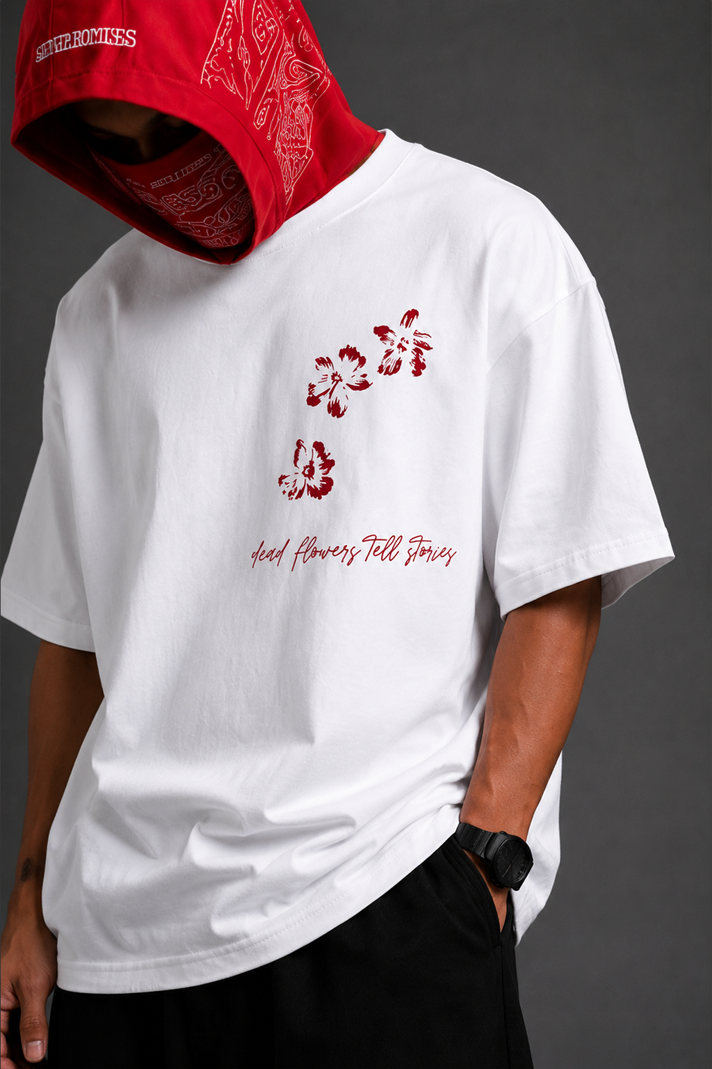 Unspoken Petals Premium Oversized T-shirt