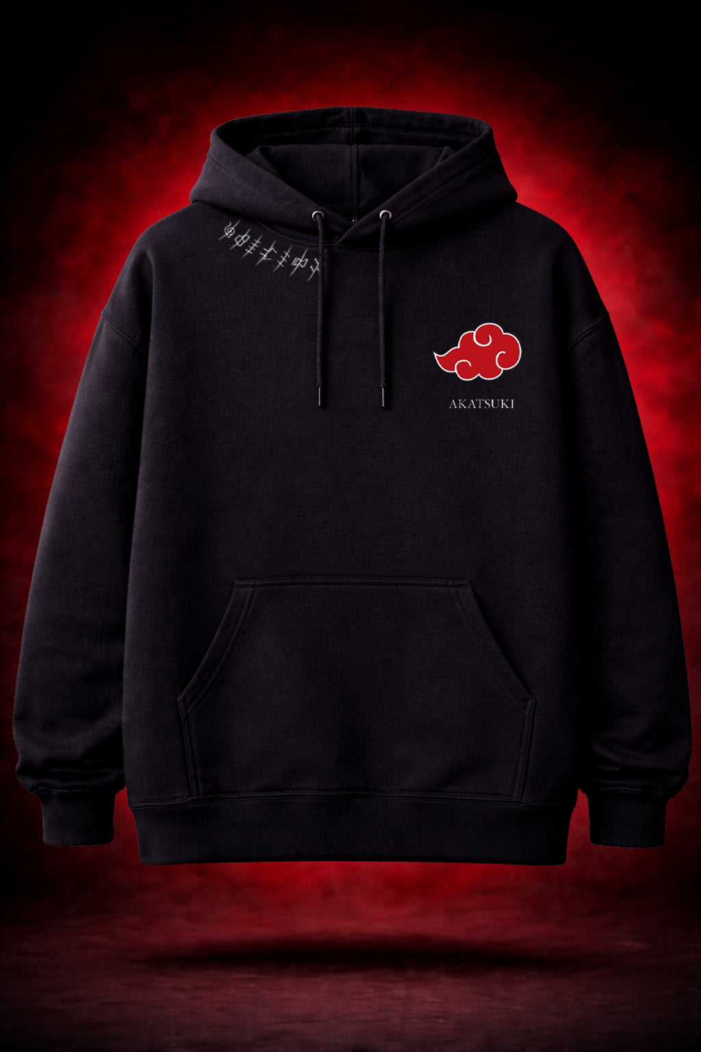 Itachi Oversized Anime Hoodie – Black