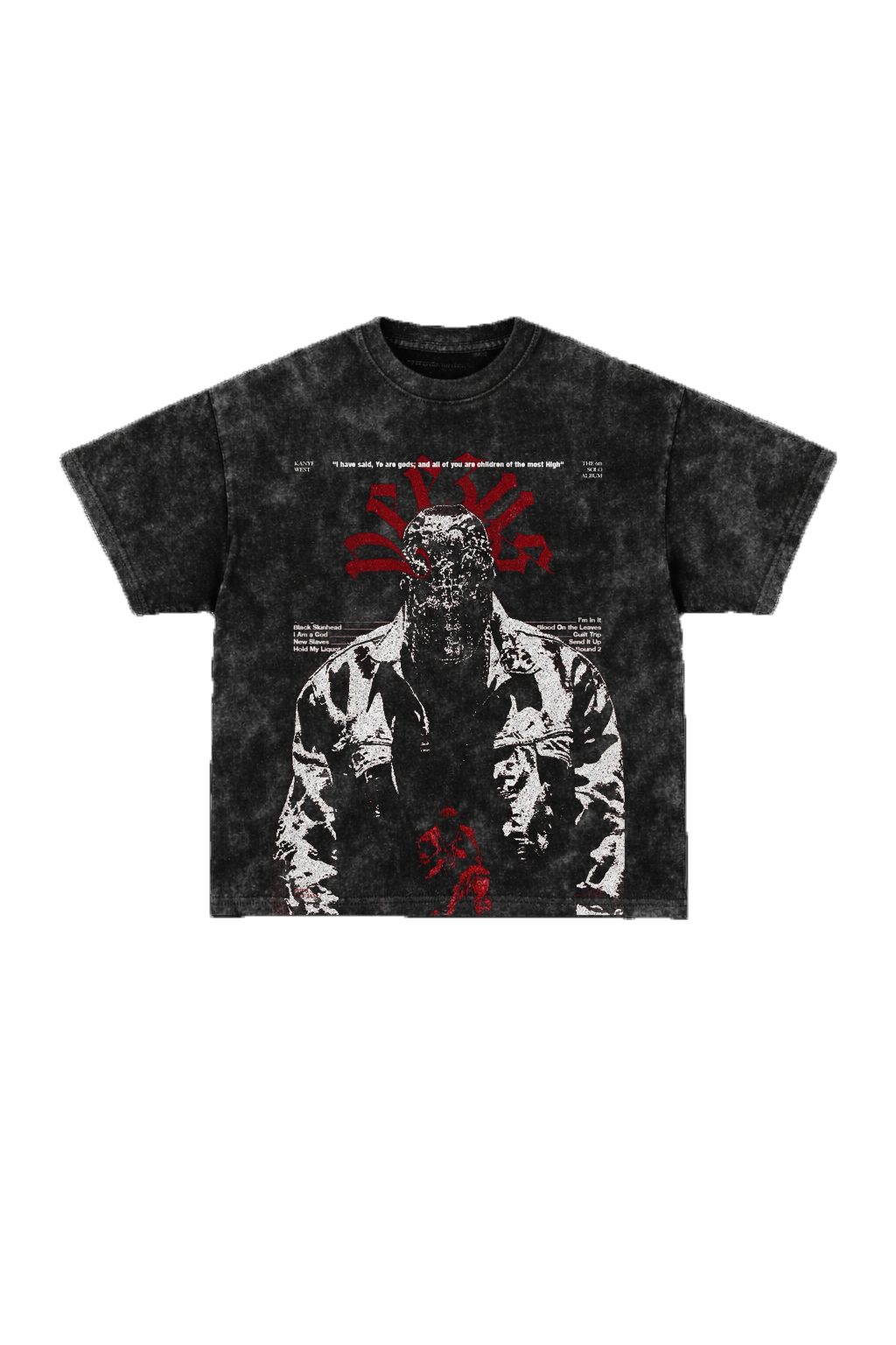 Kanye Acid Wash Oversized Tee