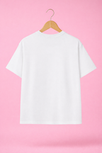 I'm Just a Girl t-shirt oversized (White)