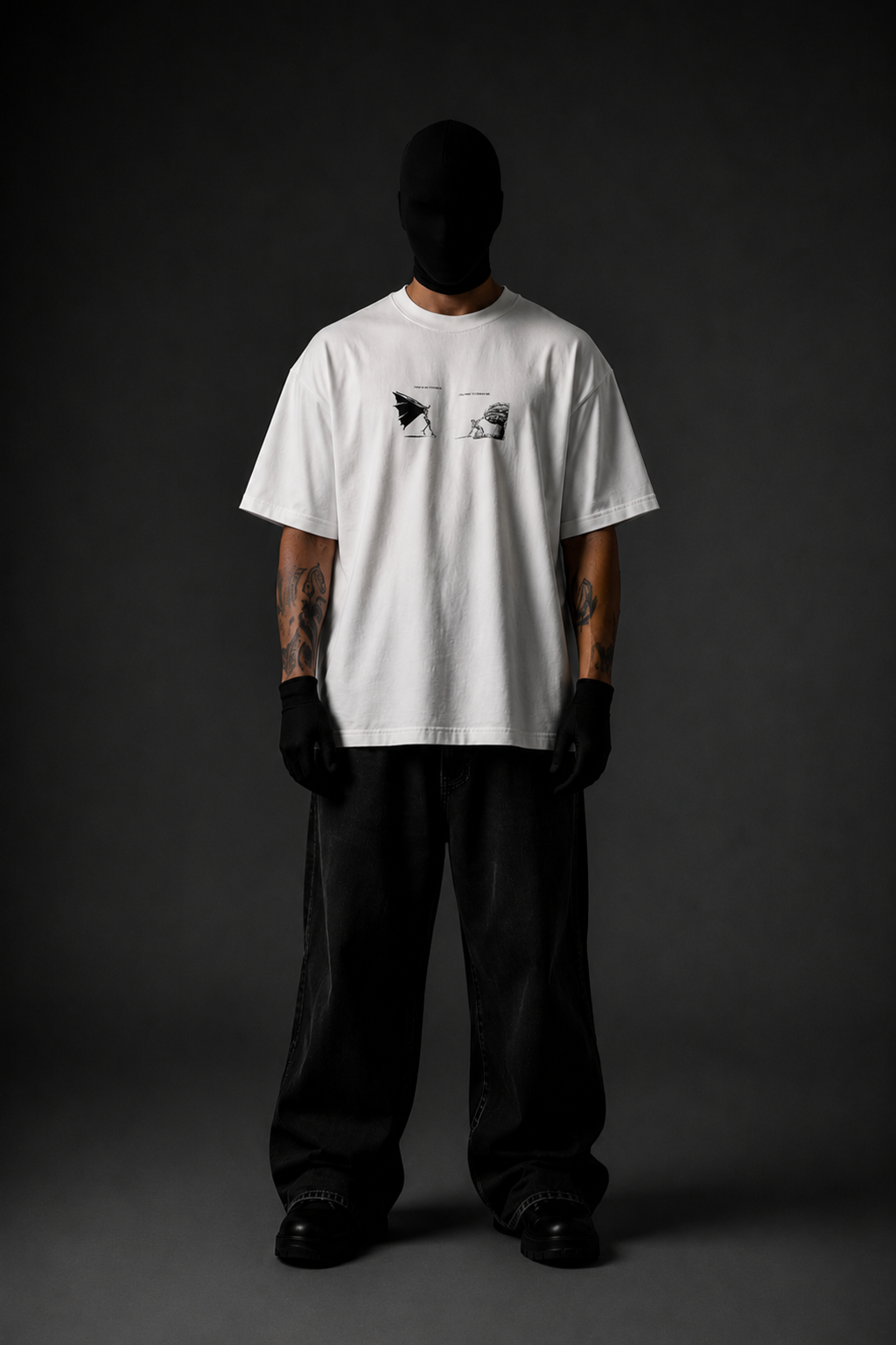 Black Swordsman Premium Oversized Tee