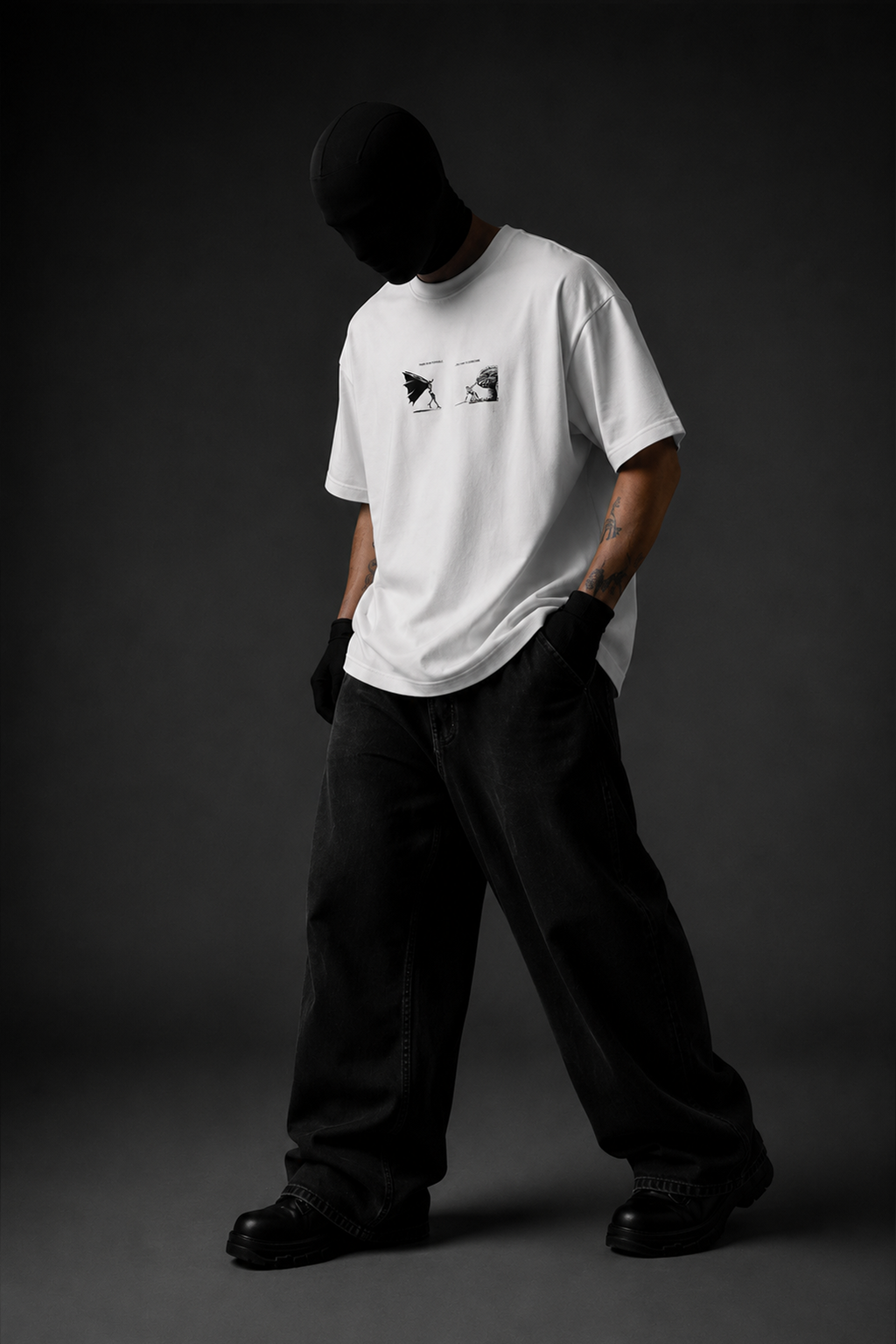 Black Swordsman Premium Oversized Tee