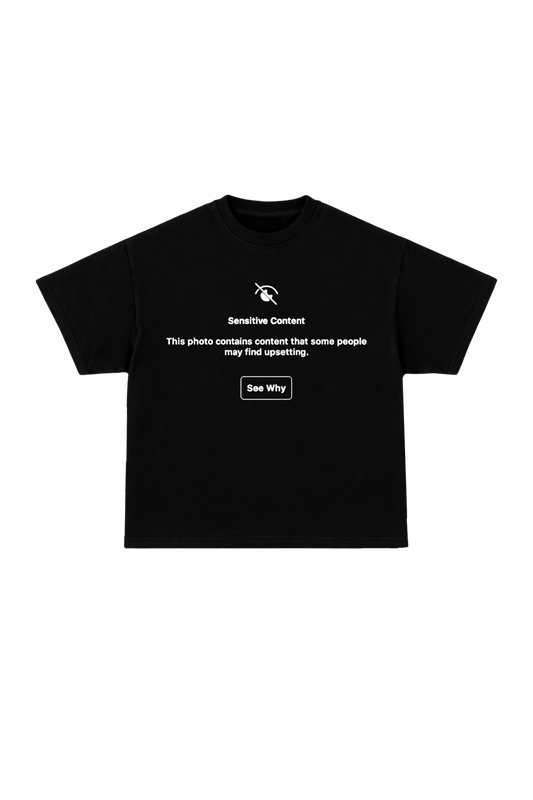Sensitive Content Oversized T-shirt